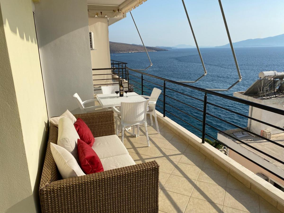 Apartment With Huge Sea View Balcony Саранда Экстерьер фото