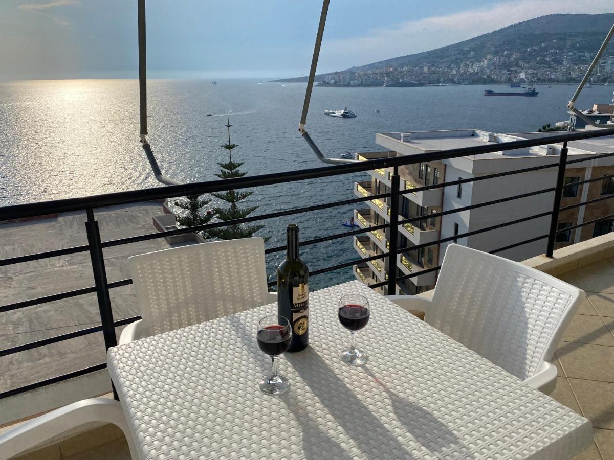Apartment With Huge Sea View Balcony Саранда Экстерьер фото