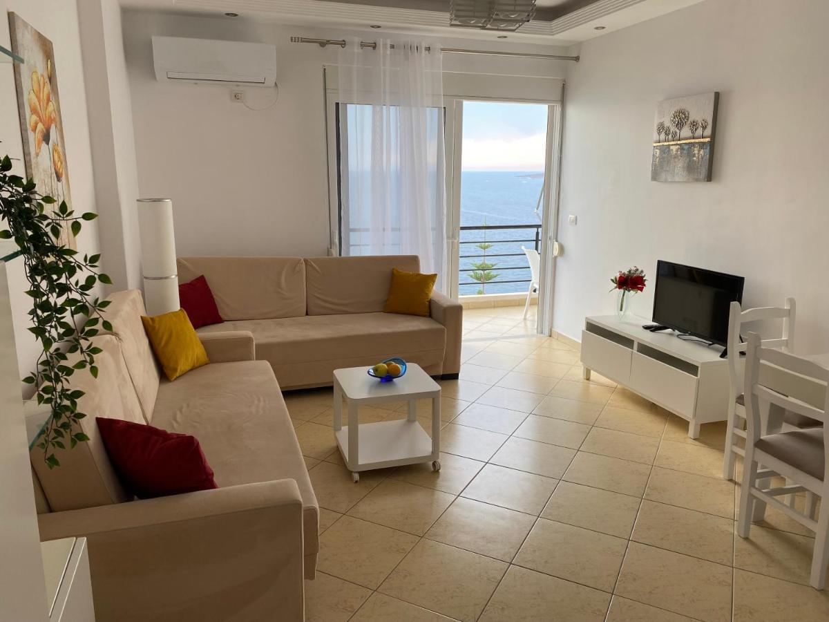 Apartment With Huge Sea View Balcony Саранда Экстерьер фото